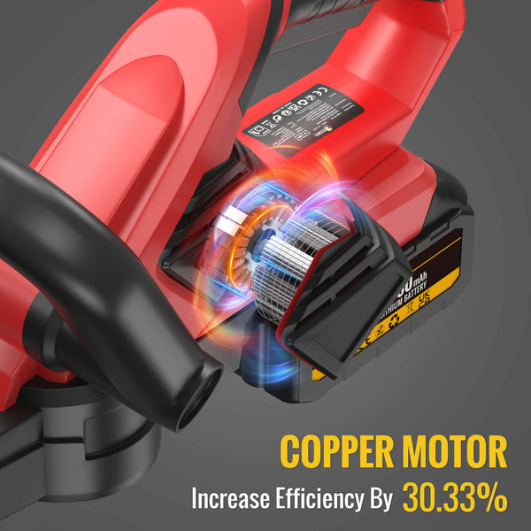 CONENTOOL LLJ003 21V 22-inch Hedge trimmer +2 Rechargeable Battery, 4000mAh, Suitable For Yards