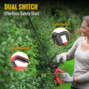 CONENTOOL LLJ003 21V 22-inch Hedge trimmer +2 Rechargeable Battery, 4000mAh, Suitable For Yards