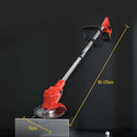 CONENTOOL D1002 21V Cordless Strimmer Grass Trimmer Cutter Garden Lawn Edger +2 Rechargeable Battery, 2000mAh