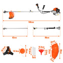 CONENTOOL WS-52-2C 2-IN-1 GRASSTRIMMER AND BRUSH CUTTER WITH 3T BLADE Suitable For Yards & Gardens