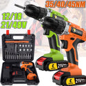 Conentool CTCD-Y21V-009 21V Drill Driver Set, Electric Screwdriver with 2X 2000mAh Batteries, 45 N.m 36PCS Combi Drill, 25+1 Adjustable Clutch