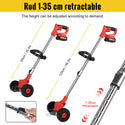 CONENTOOL D1003 21V Cordless Strimmer Grass Trimmer Cutter Garden Lawn Edger +2 Rechargeable Battery, 2000mAh, Suitable For Yards & Gardens