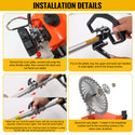 CONENTOOL WS-52-5C 5 in 1 Hedge Trimmer Multi Tool Petrol Strimmer BrushCutter Garden Chainsaw