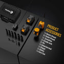 Conentool CTIW-W21V-014 21V Drill Driver Set, 2-in-1 Multifunctional Impact Wrench, With 2X 4000mAh Batteries, 680 N.m 12pcs Wrench Accessories