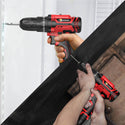 Conentool 12V Drill Driver Set, Electric Screwdriver with 2X 2000mAh Batteries, 35 N.m 34PCS Combi Drill, 25+1 Adjustable Clutch