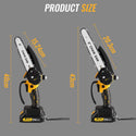 CONENTOOL CSE-06 6+8 Inch Mini Chainsaw Cordless Handheld With Safety Lock 2*2000mAh