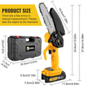 CONENTOOL CSE-05 6In Mini Chainsaw Cordless Handheld With Safety Lock 2*2000mAh