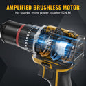 Conentool CTCD-W21V-004 21V Drill Driver Set, 3-in-1 System Electric Screwdriver with 2X 2000mAh Batteries, 52 N.m 27PCS Combi Drill, 28+3Torque Adjustment