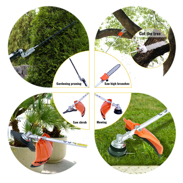 Gas Powered Five-in-one Grass String Trimmers 52CC | CONENTOOL