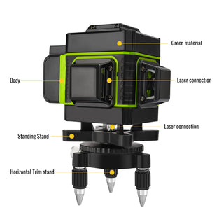 3D Laser Level Green with Remote Control and Self-Adjustable | CONENTOOL